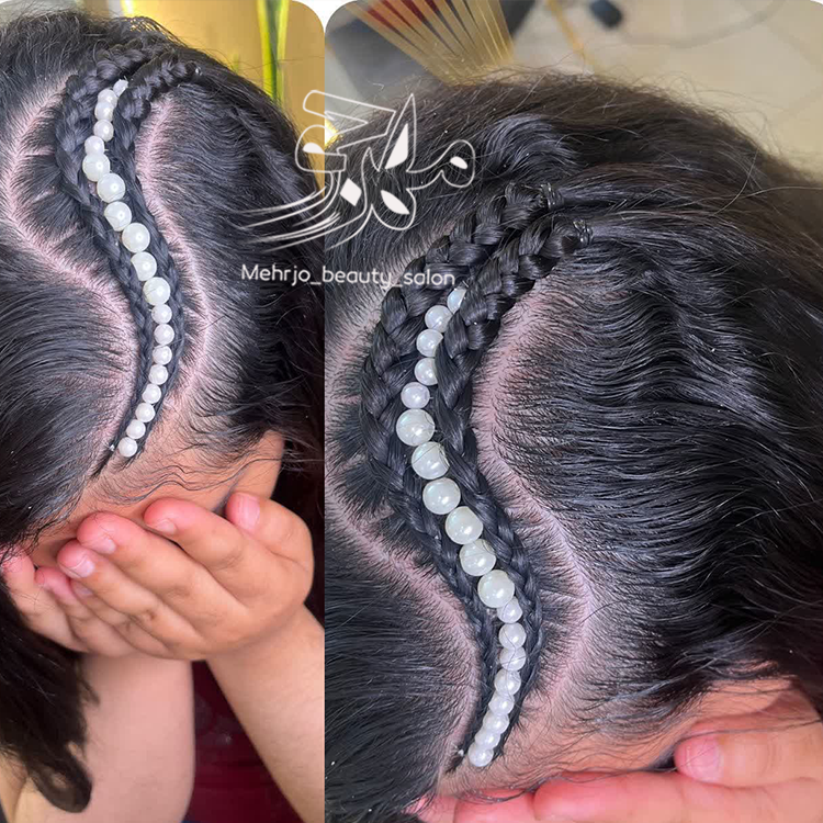 بافت مو در آرایشگاه زنانه مسکن یزد